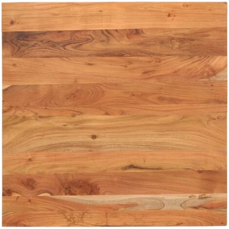 Piano per Tavolo 80x80x2,5 cm Quadrato Legno Massello di Acacia vidaXL