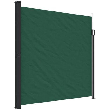 Tenda da Sole Laterale Retrattile Verde Scuro 200x500 cm vidaXL