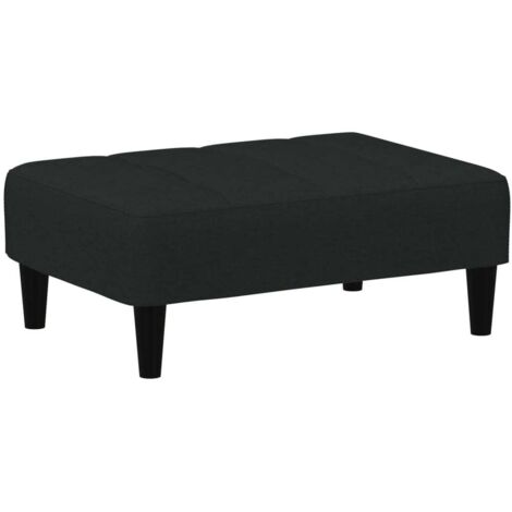 vidaXL Poggiapiedi Nero 77x55x31 cm in Velluto (1/5)