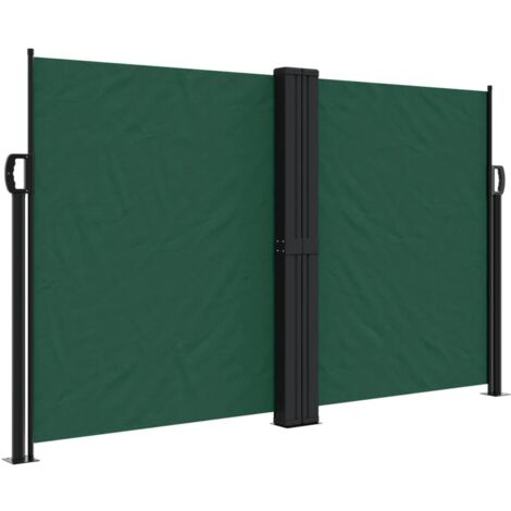 Tenda da Sole Laterale Retrattile Verde Scuro 140x1200 cm vidaXL