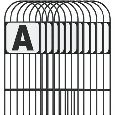 VidaXL 12 Marqueurs De Dressage Équestre En Acier - Lettres De Manège Complètes Pour Arène