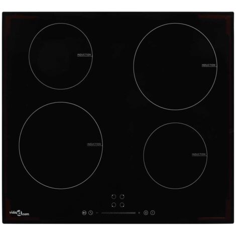 Piano Cottura a Induzione 4 Zone e Controlli Touch Vetro 7000 W vidaXL
