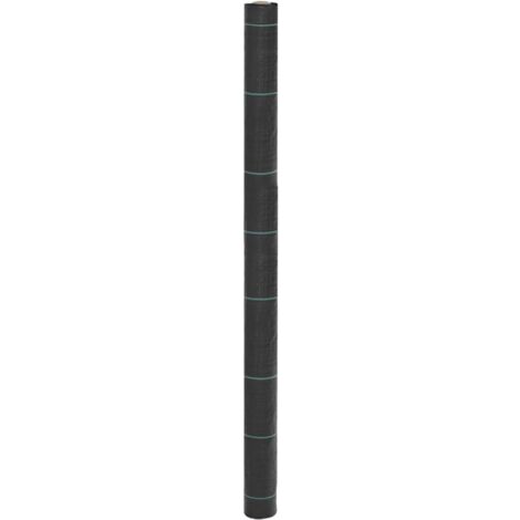 Membrana Antierbacce Nera 1,5x200 m in PP vidaXL 167862