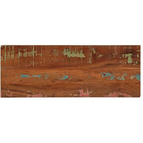 Piano Tavolo 90x40x3,8 cm Rettangolare in Massello di Recupero vidaXL
