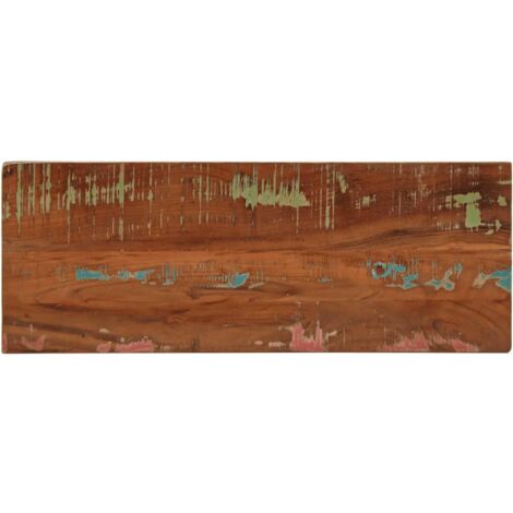 Piano Tavolo 70x20x3,8 cm Rettangolare in Massello di Recupero vidaXL