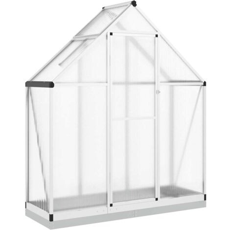 vidaXL Telaio Serra con Base Argento 169x58x202 cm in Alluminio