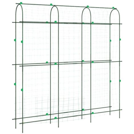 vidaXL Traliccio Giardino per Rampicanti Telaio U 181x31x182,5 Acciaio (1/5)