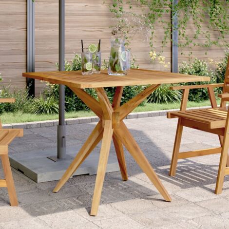 Tavolo da Giardino Quadrato 85x85x75cm Legno Massello di Acacia vidaXL192360 (1/5)