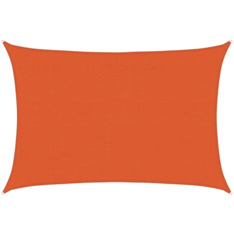 Vela Parasole 160 g/m² Rettangolare Arancione 4x5 m in HDPE vidaXL