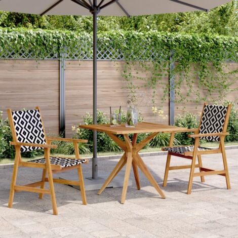 Set da Pranzo per Giardino 3 pz in Legno Massello di Acacia vidaXL663596 (1/5)