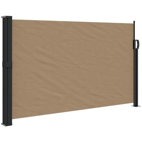 Tenda da Sole Laterale Retrattile Tortora 120x500 cm vidaXL
