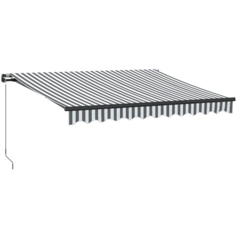 vidaXL Tenda da Sole Laterale Retrattile 100x300 cm Crema Parasole Frangivento