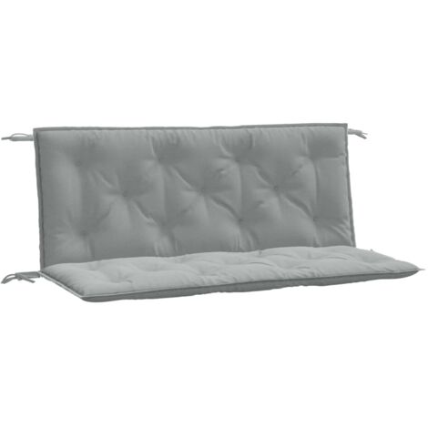 vidaXL Cuscini Panca Giardino 2pz Grigio Chiaro Mélange 120x50x7cm (1/5)
