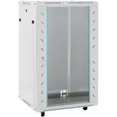 Armadietto di Rete 18U con Ruote 19 IP20 60x60x100 cm vidaXL