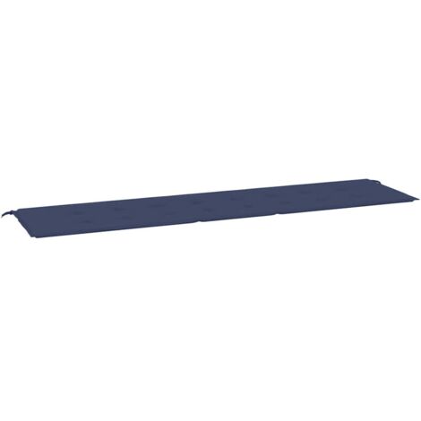 Cuscino Panca da Giardino Blu Marino 200x50x4 cm Tessuto Oxford vidaXL