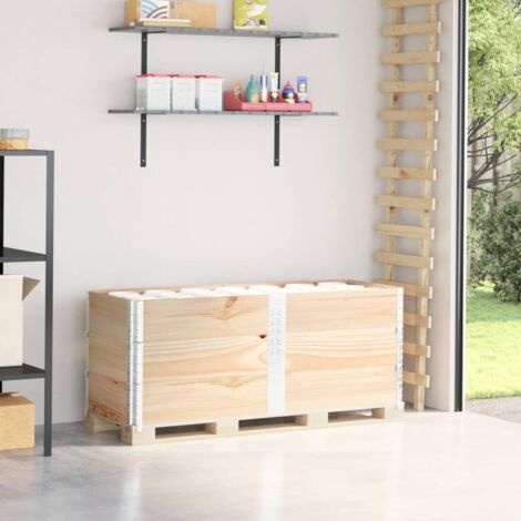 Paretali per Pallet 3 pz 150x50 cm in Legno Massello di Pino vidaXL872405