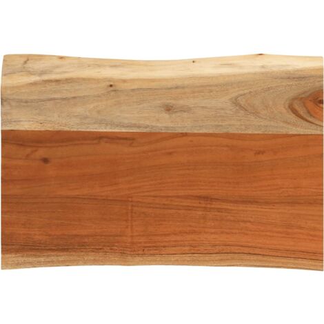 vidaXL Piano Tavolo 70x40x3,8 cm Rettangolare Legno Acacia Bordi Vivi