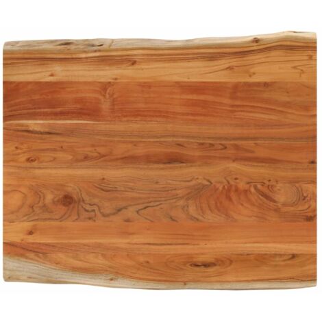 vidaXL Piano Tavolo 90x80x3,8 cm Rettangolare Legno Acacia Bordi Vivi