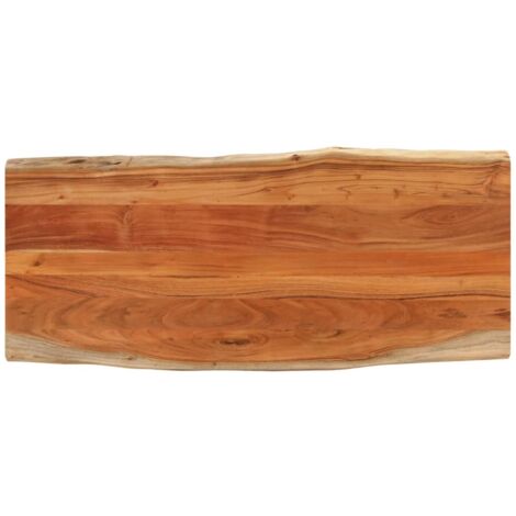 vidaXL Piano Tavolo 140x60x3,8 cm Rettangolare Legno Acacia Bordi Vivi