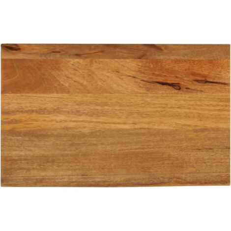 vidaXL Piano Tavolo Bordi Vivi 50x30x3,8cm in Legno Massello di Mango