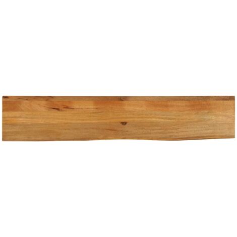 vidaXL Piano Tavolo Bordi Vivi 180x30x2,5 cm Legno Massello di Mango