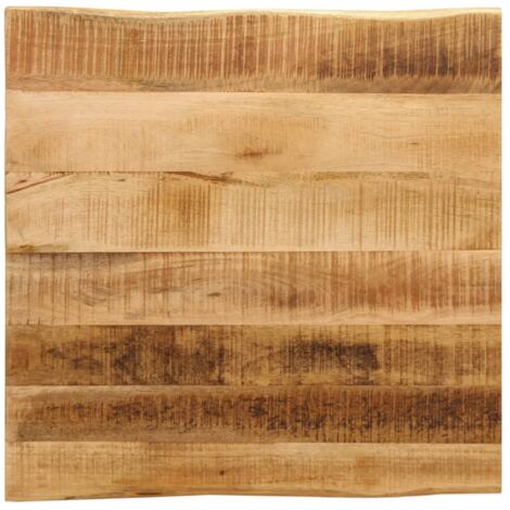 vidaXL Piano Tavolo Bordi Vivi 60x60x2,5cm Legno Massello Mango Grezzo
