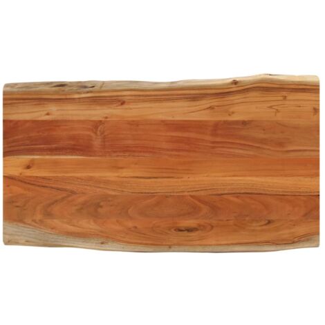 vidaXL Piano Tavolo 100x60x2,5 cm Rettangolare Legno Acacia Bordi Vivi