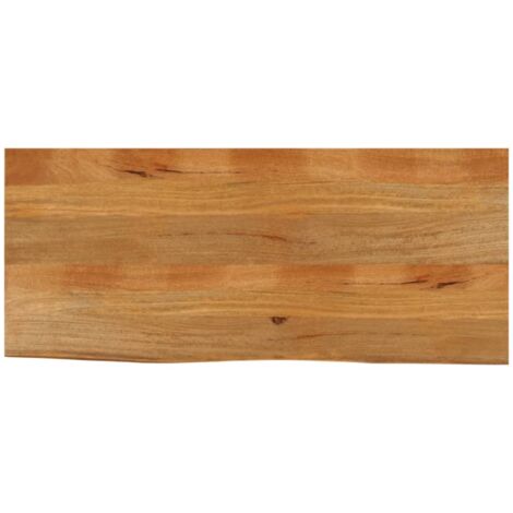 Piano Tavolo Bordi Vivi 140x60x2,5 cm Legno Massello di Mango vidaXL