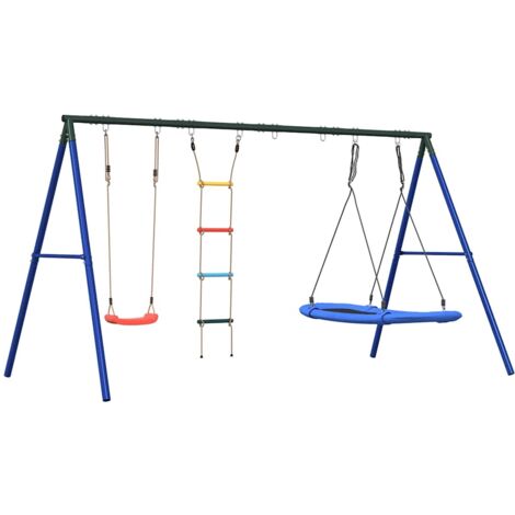 Set Gioco da Esterno con Altalena Scala e Altalena a Nido vidaXL