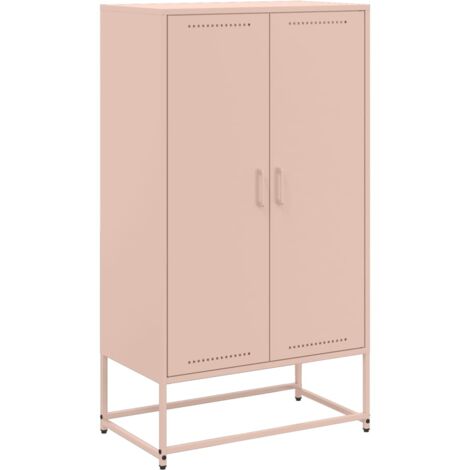 vidaXL Credenza Rosa 68,5x38,5x123,5 in Acciaio (1/5)