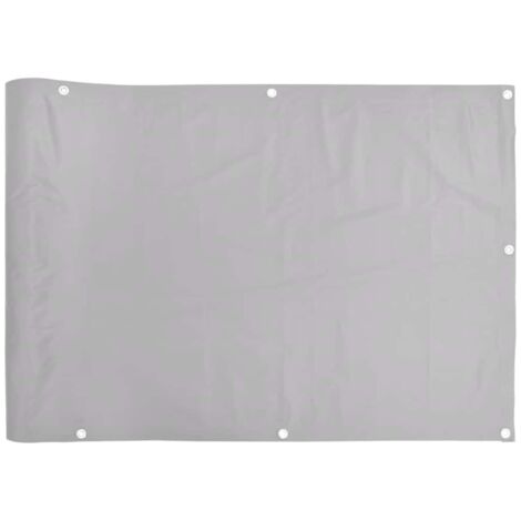 vidaXL Paravento da Balcone Grigio 700x120 cm in PVC