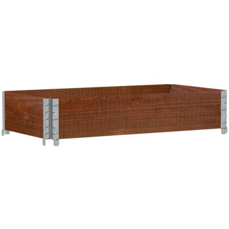 Paretale per Pallet Marrone 100x50cm in Legno Massello di Pino vidaXL