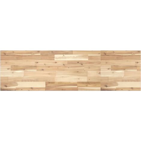 Piano da Bagno Non Trattato 120x40x2cm Legno Massello di Acacia vidaXL (1/5)