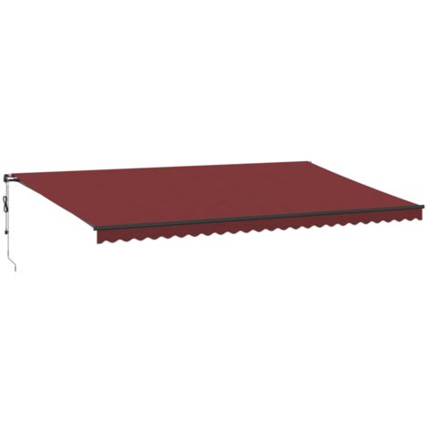 Tenda da Sole Retrattile Automatica Bordò 600x350 cm vidaXL