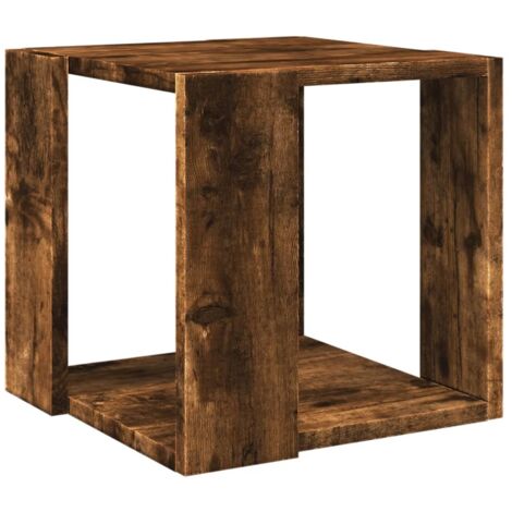 vidaXL Tavolino da Salotto Rovere Fumo 32x32x30 cm Legno Multistrato