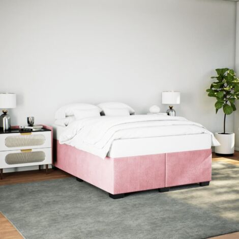 vidaXL Giroletto Rosa 140x190 cm in Velluto (1/5)