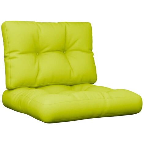 Cuscini per Divani in Pallet 2 pz Verde Intenso in Tessuto vidaXL