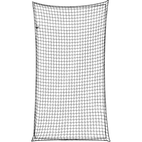 vidaXL Rete per Rimorchio con Corda Elastica Nero 4,5x2,5 m in PP
