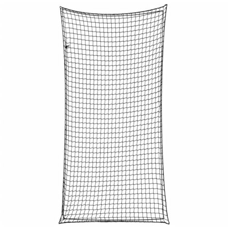 Rete per Rimorchio con Corda Elastica Nero 6x3 m in PP vidaXL