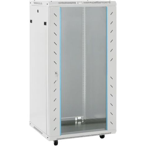 Armadietto di Rete 22U 19 IP20 Grigio 60x60x120 cm vidaXL
