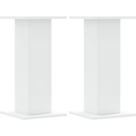 vidaXL Supporti Altoparlanti 2 pz Bianchi 30x30x40cm Legno Multistrato