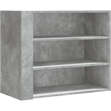 vidaXL Armadietto a Muro Grigio Cemento 75x35x60 cm in Truciolato