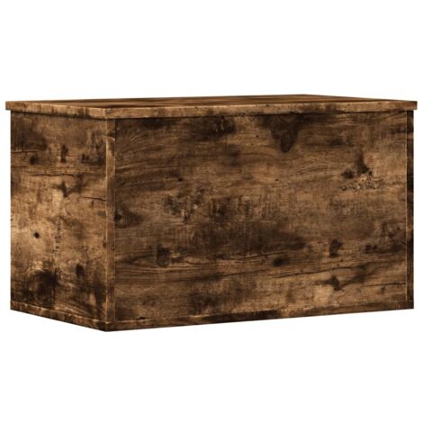 Contenitore Portaoggetti Rovere Fumo 60x35x35 cm in Truciolato vidaXL