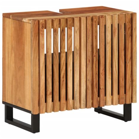 Mobile Lavabo da Bagno 62x34x58cm in Legno Massello di Acacia vidaXL (1/5)