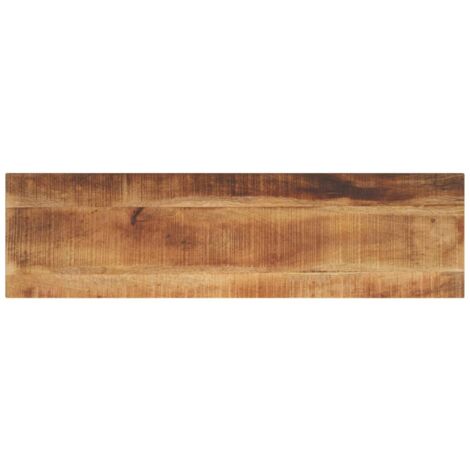 Piano per Tavolo 120x30x3,8 cm Rettangolare Legno Mango Grezzo vidaXL
