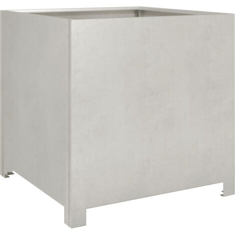vidaXL Fioriera da Giardino 50x50x50 cm in Acciaio Inox