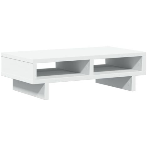 vidaXL Supporto per Monitor Bianco 50x27x15 cm in Truciolato