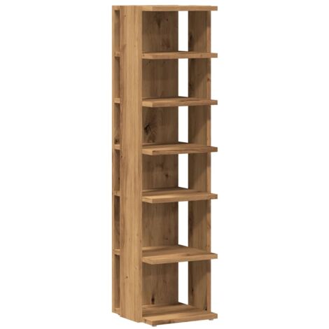 Scarpiera Rovere Artigianale 28x27x102 cm in Truciolato vidaXL