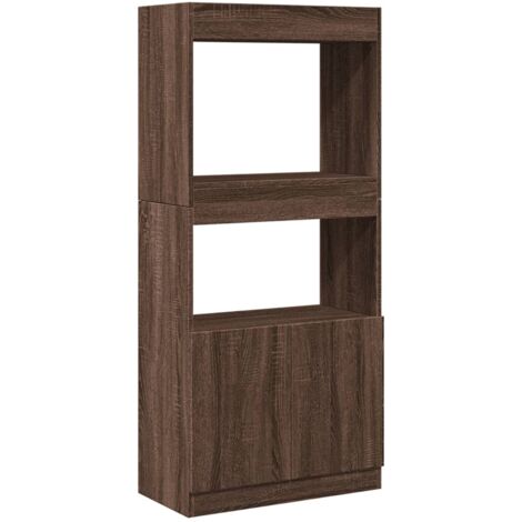 vidaXL Credenza Rovere Marrone 63x33x140 cm in Truciolato (1/5)