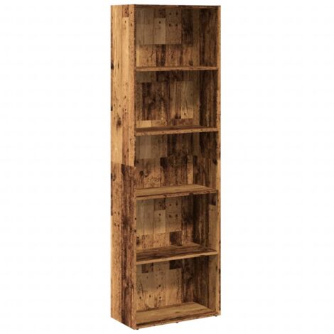 vidaXL Libreria Legno Antico 60x30x189 cm in Legno Multistrato